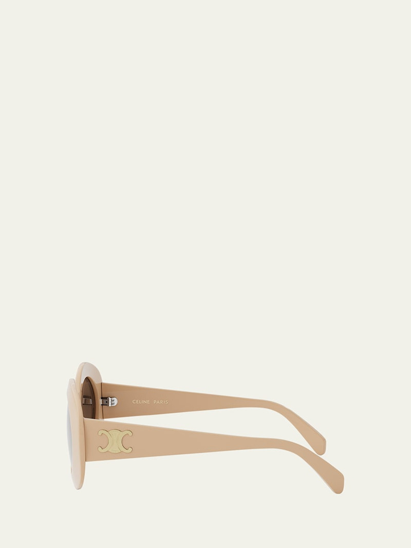 Triomphe Round Acetate Sunglasses 3