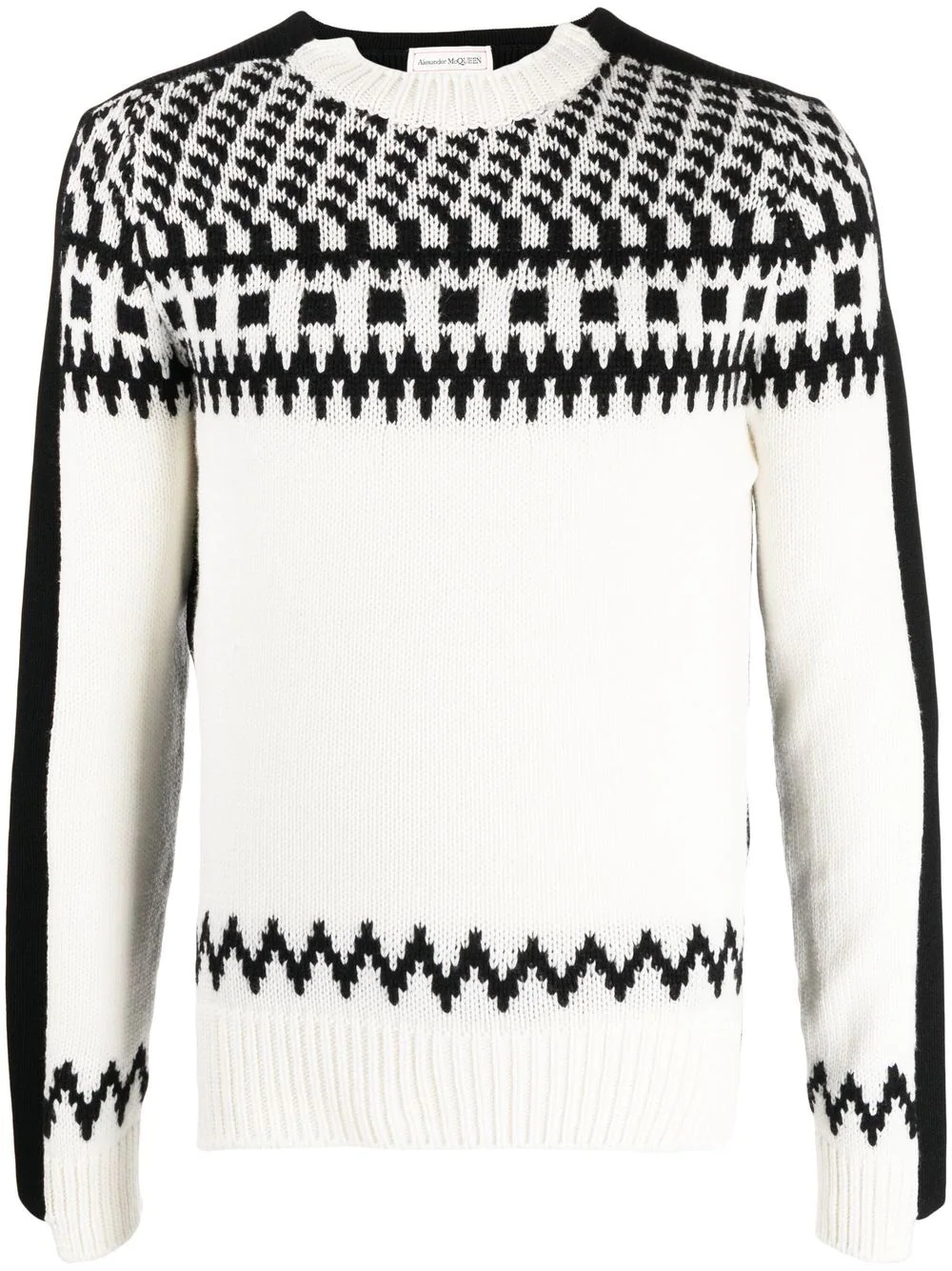 intarsia-knit cashmere jumper - 1