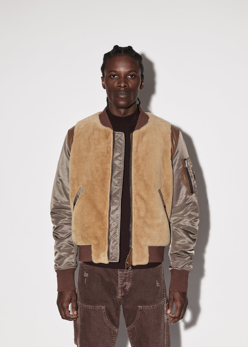 AMIRI SHEARLING BOMBER JACKET outlook
