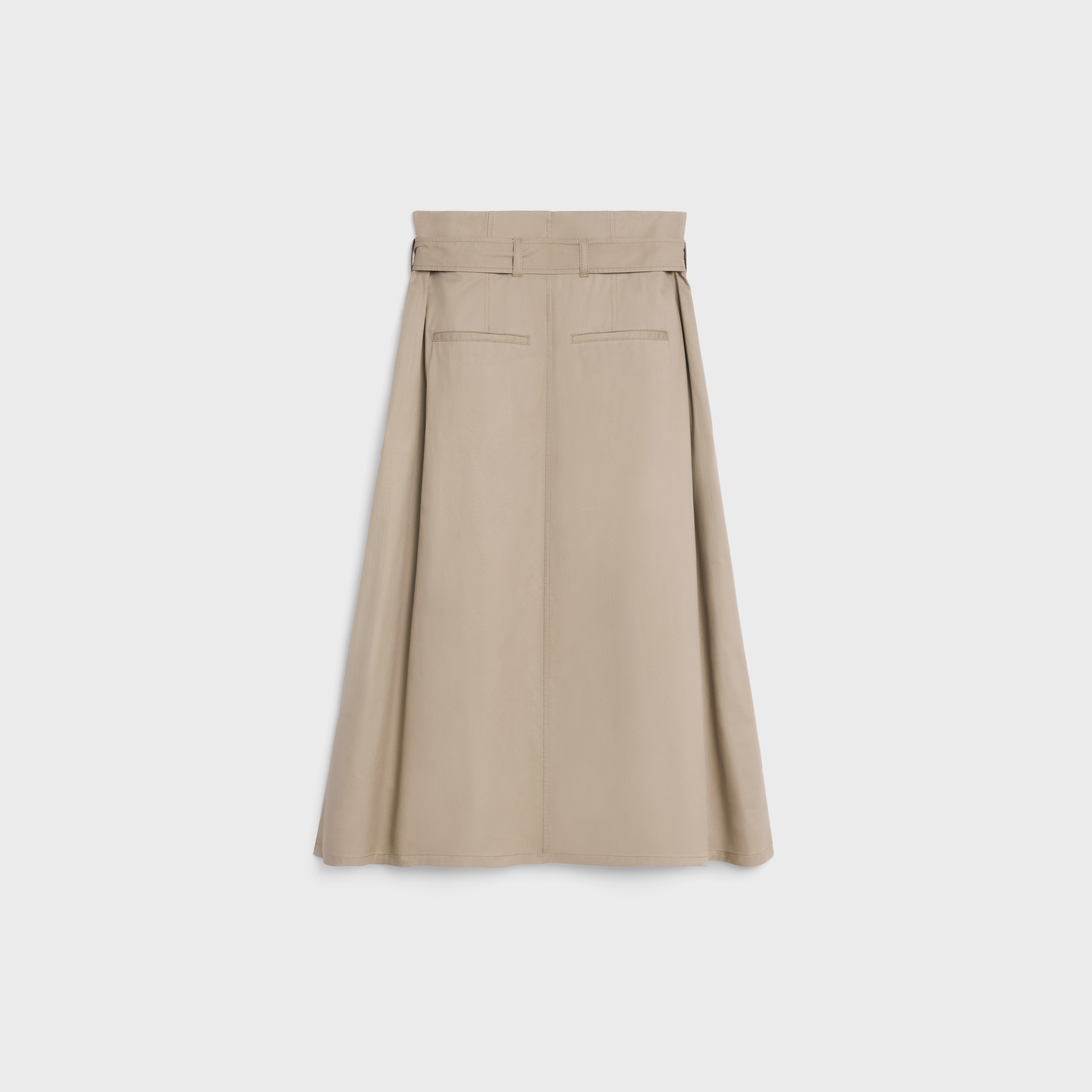 HIGH-WAISTED SKIRT IN LIGHTWEIGHT GABARDINE - 2