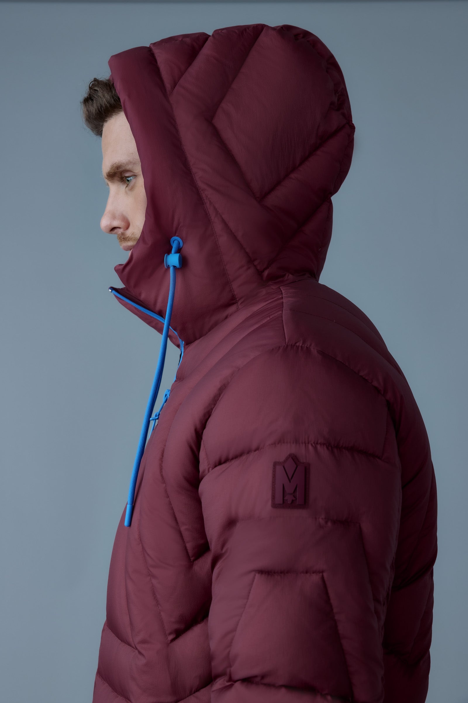 LUKE Softwash Geometrical channel quilt down jacket - 5