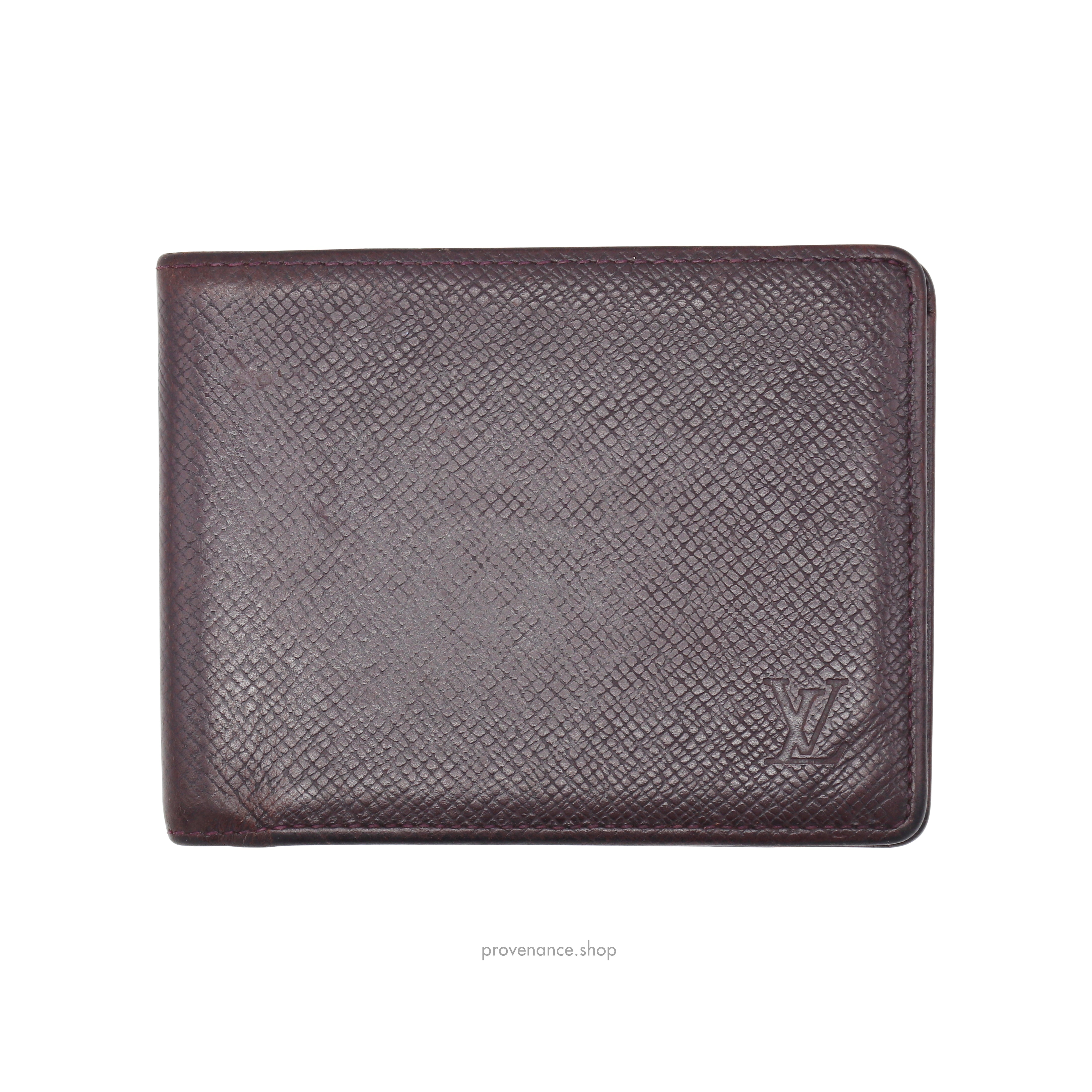 Louis Vuitton Slender Wallet - Taiga Acajou Leather - 3