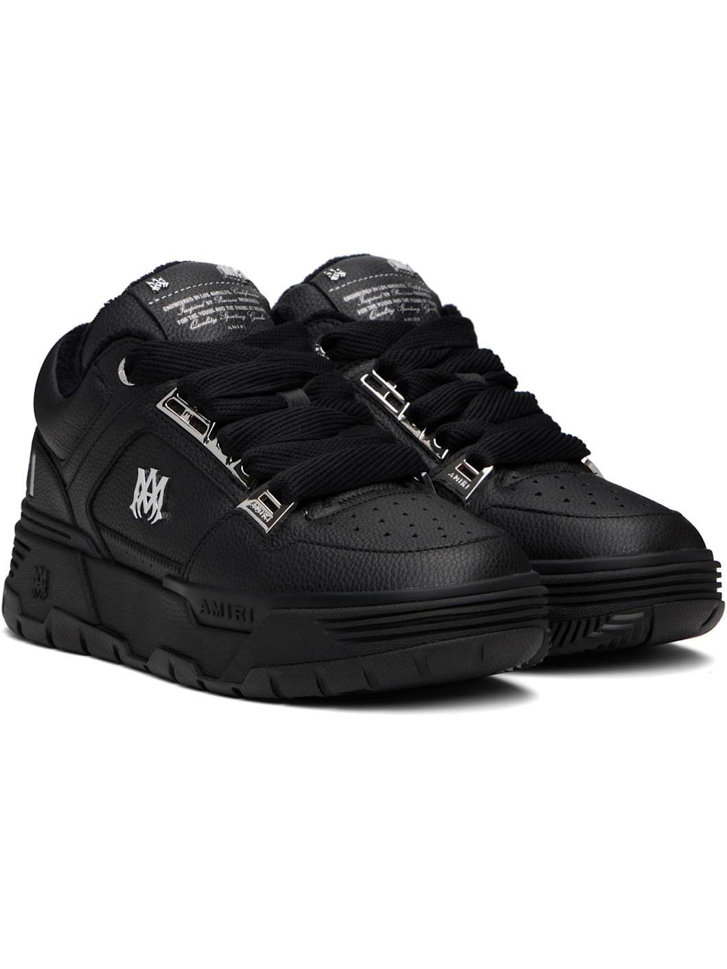 Black Metallic MA-1 Sneakers - 4