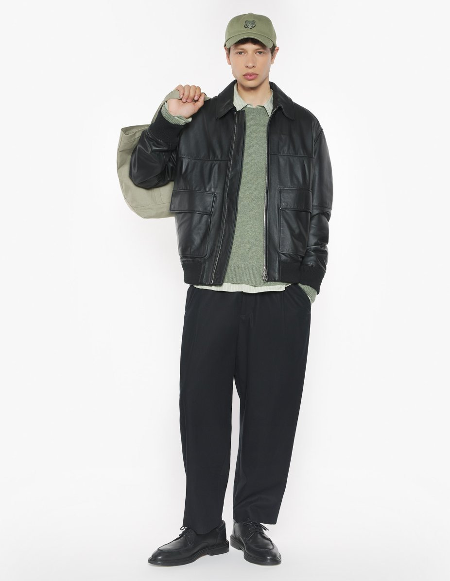 LEATHER BLOUSON - 2