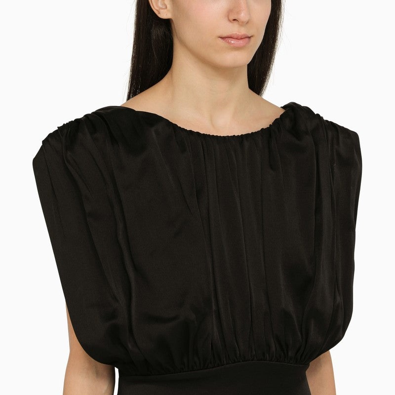 ワンピース Jil Sander Long Dress With Ruffles Jil Sander Long dress with black ruffles | TheDoubleF