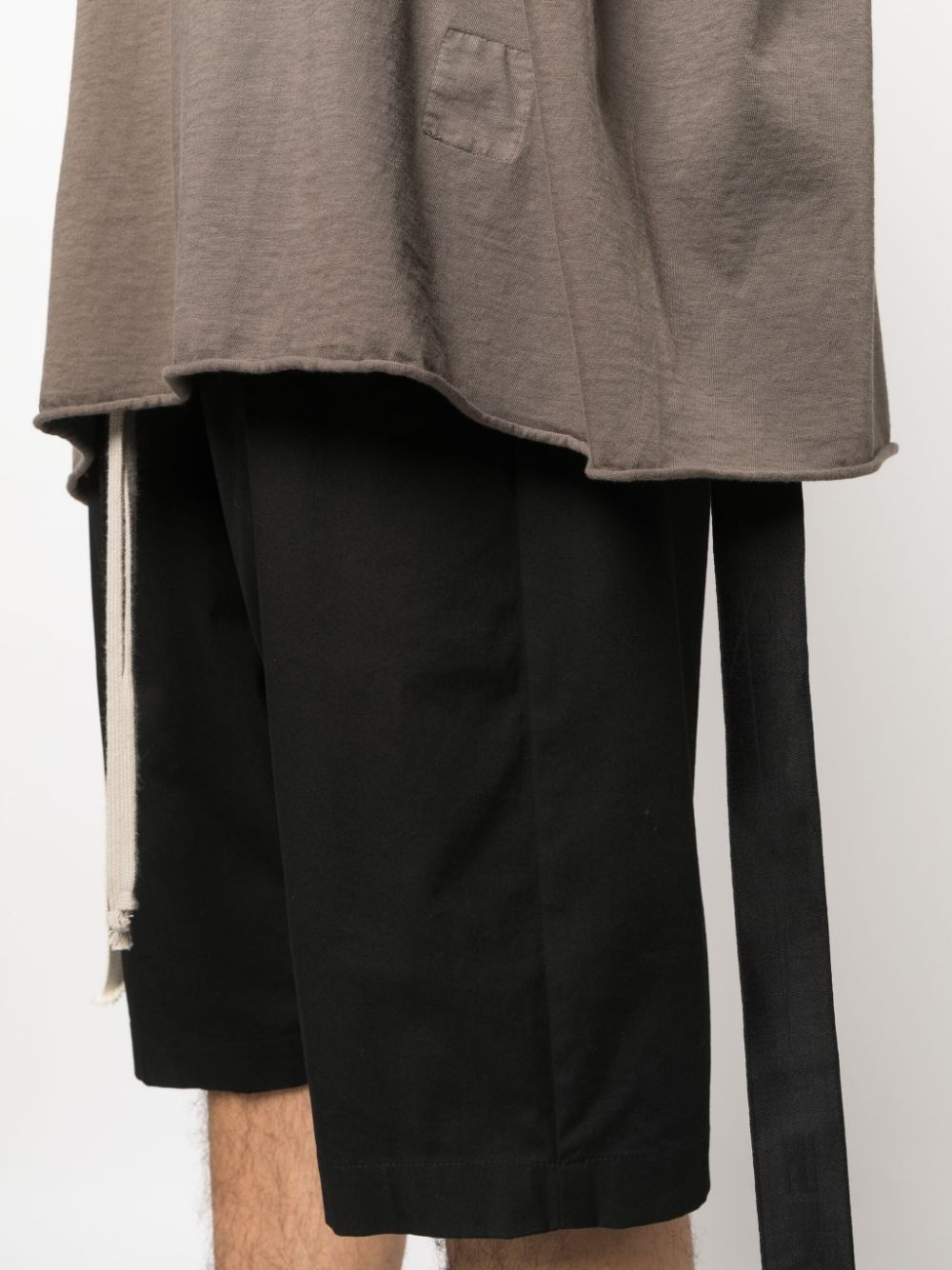 short-sleeve drawstring-hem cotton T-shirt - 5