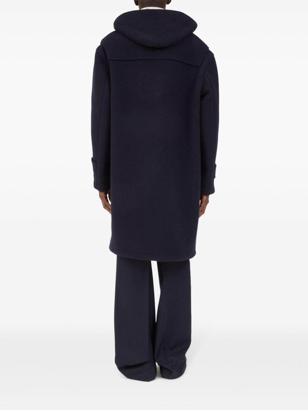 hooded wool coat - 4