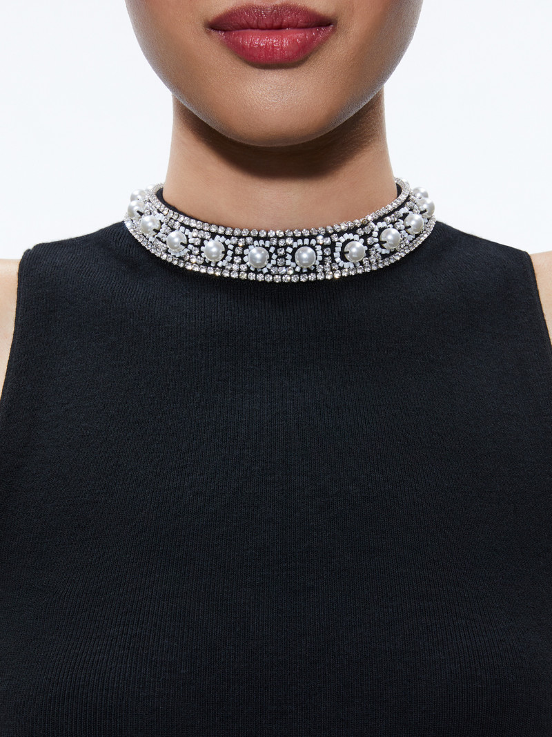 AMITY EMBELLISHED NECK CROPPED TANK 4