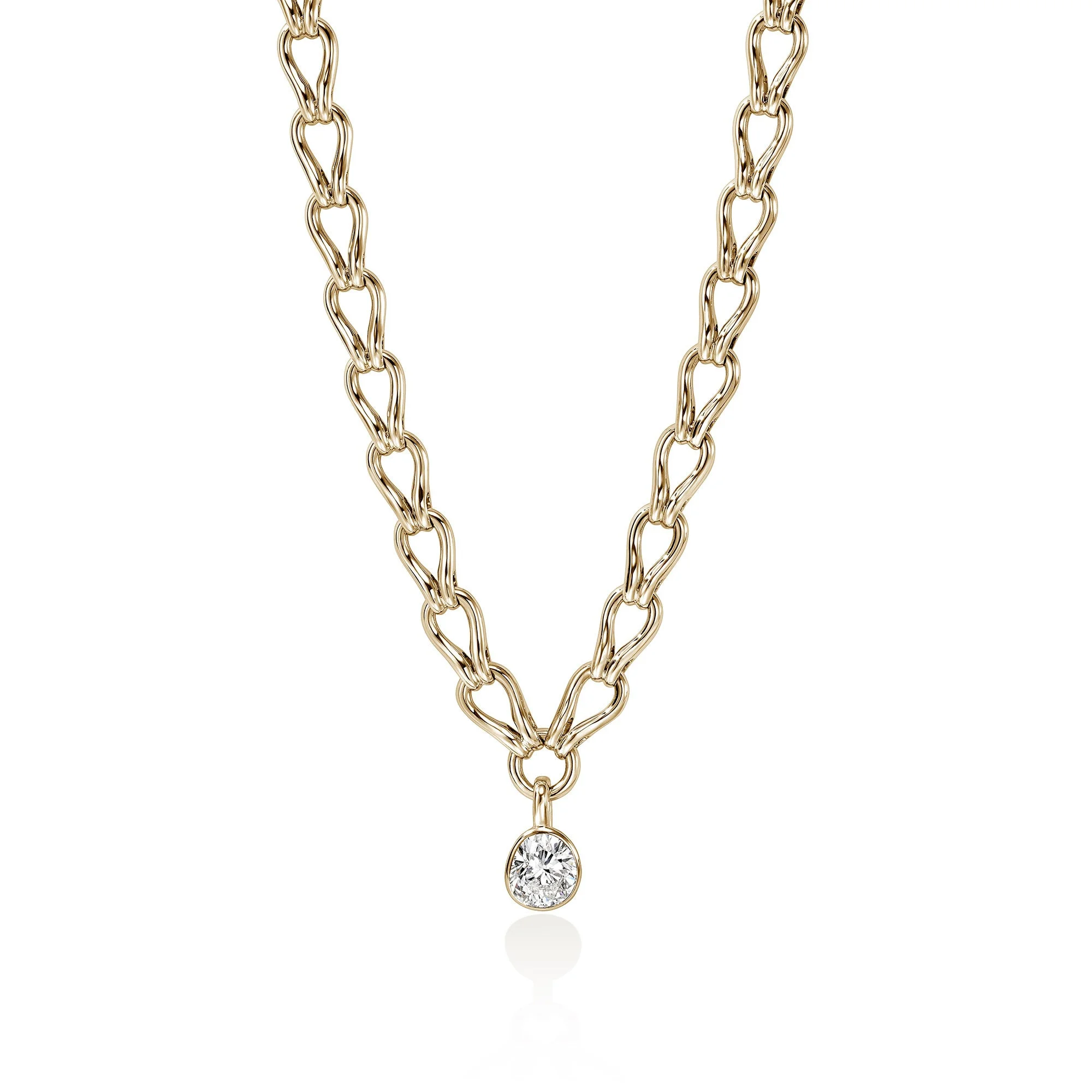 JH Lovestruck™ Link Necklace, Gold, Diamond, 4.0TCW - 1