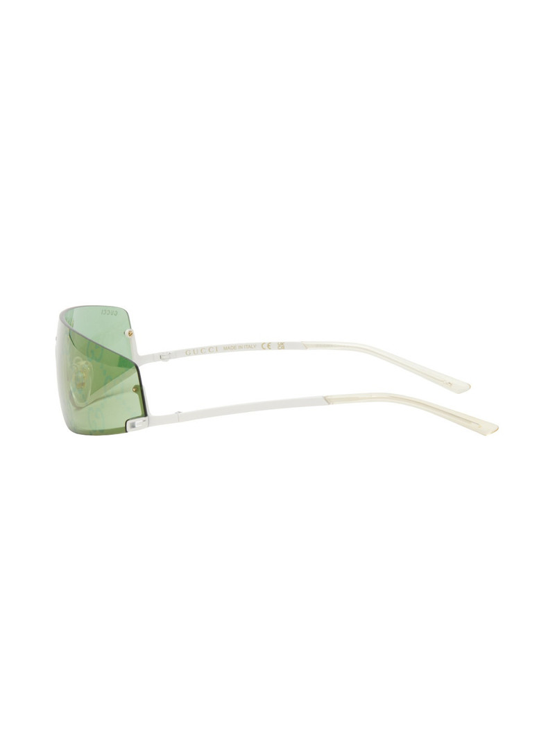 White Mask-Shaped Sunglasses 3