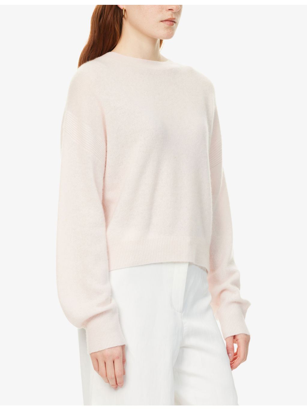 Regular-fit round-neck cashmere-knit jumper - 3