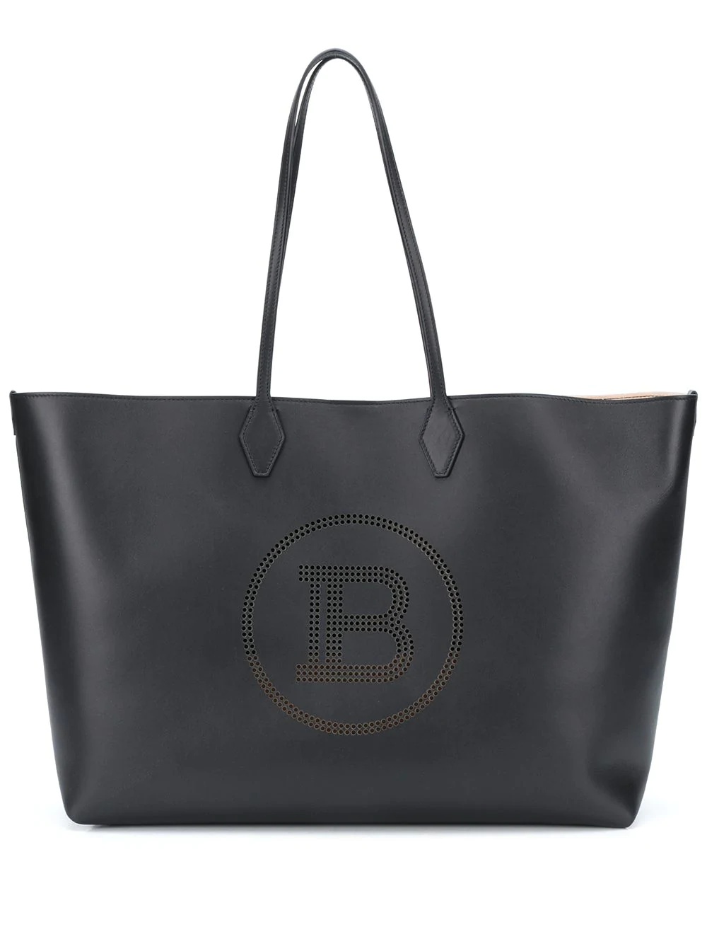 perforated-logo tote bag - 1