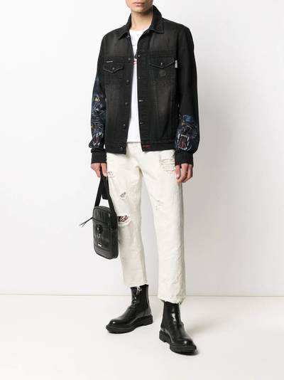 PHILIPP PLEIN Panther denim jacket outlook