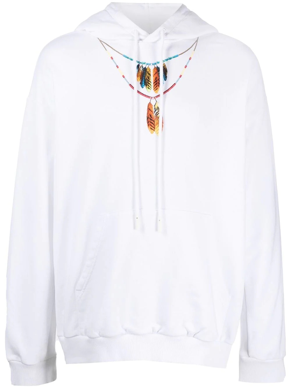 Feathers Necklace cotton hoodie - 1