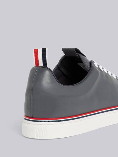 Thom Browne Medium Grey Vitello Calf Leather Tennis Shoe outlook