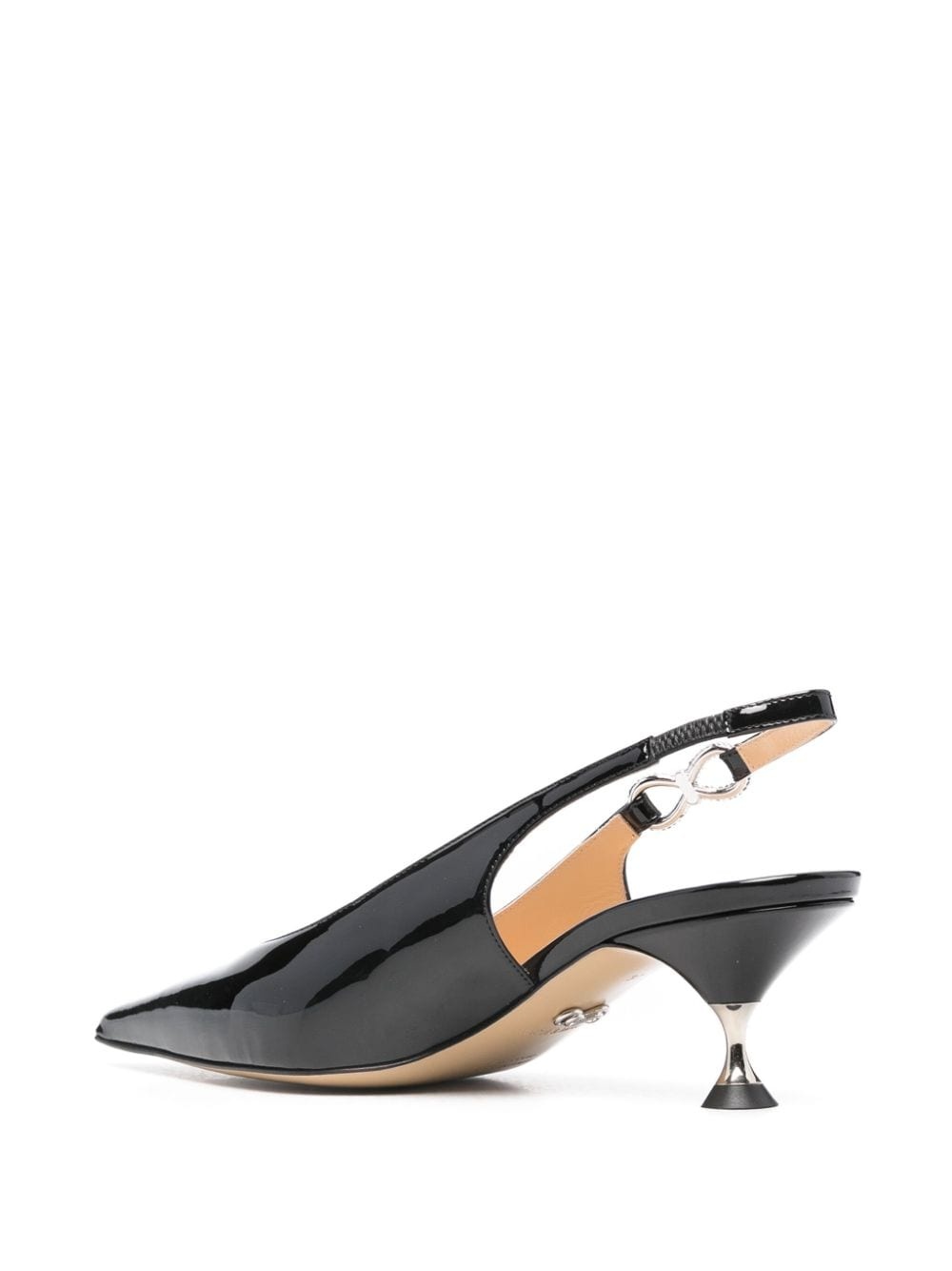 60mm crystal-bow slingback pumps - 3