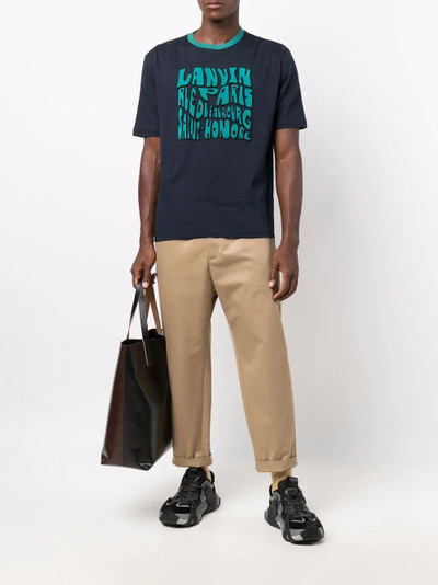 Lanvin logo-lettering T-shirt outlook