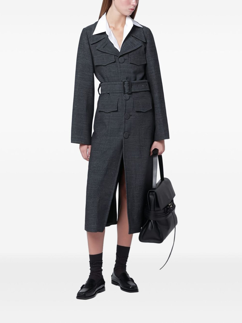 NAMACHEKO belted single-breasted coat outlook