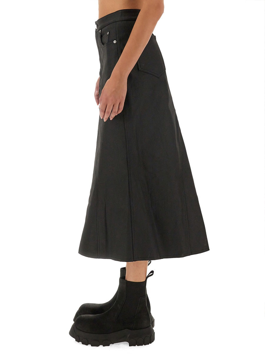 Rick Owens Women Denim Skirt - 4