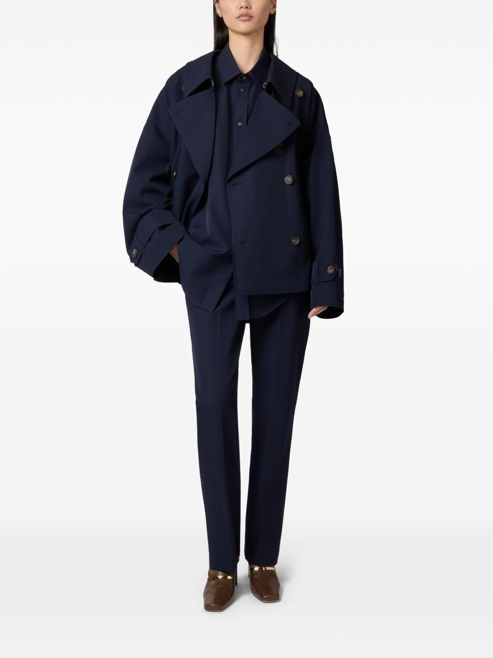 tailored straight-leg trousers - 2