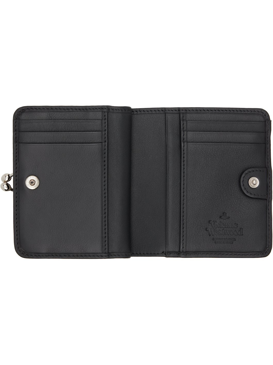 Black Logo Bifold Wallet - 3