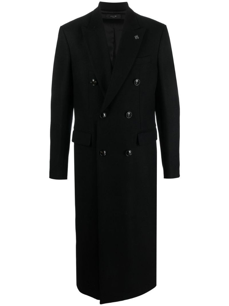 double-breasted notched-lapel coat 1