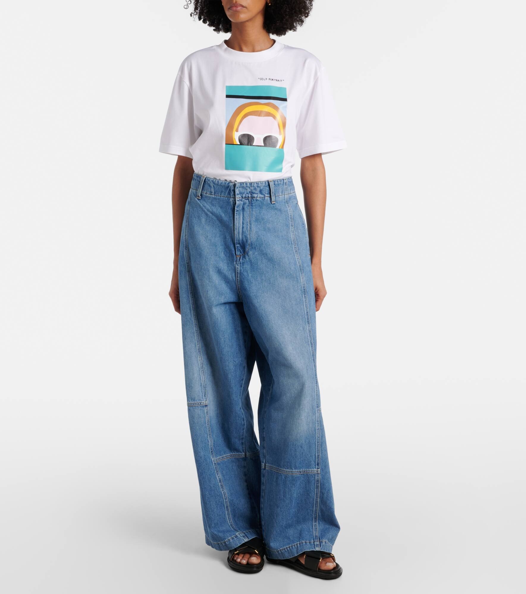 High-rise wide-leg pants - 7