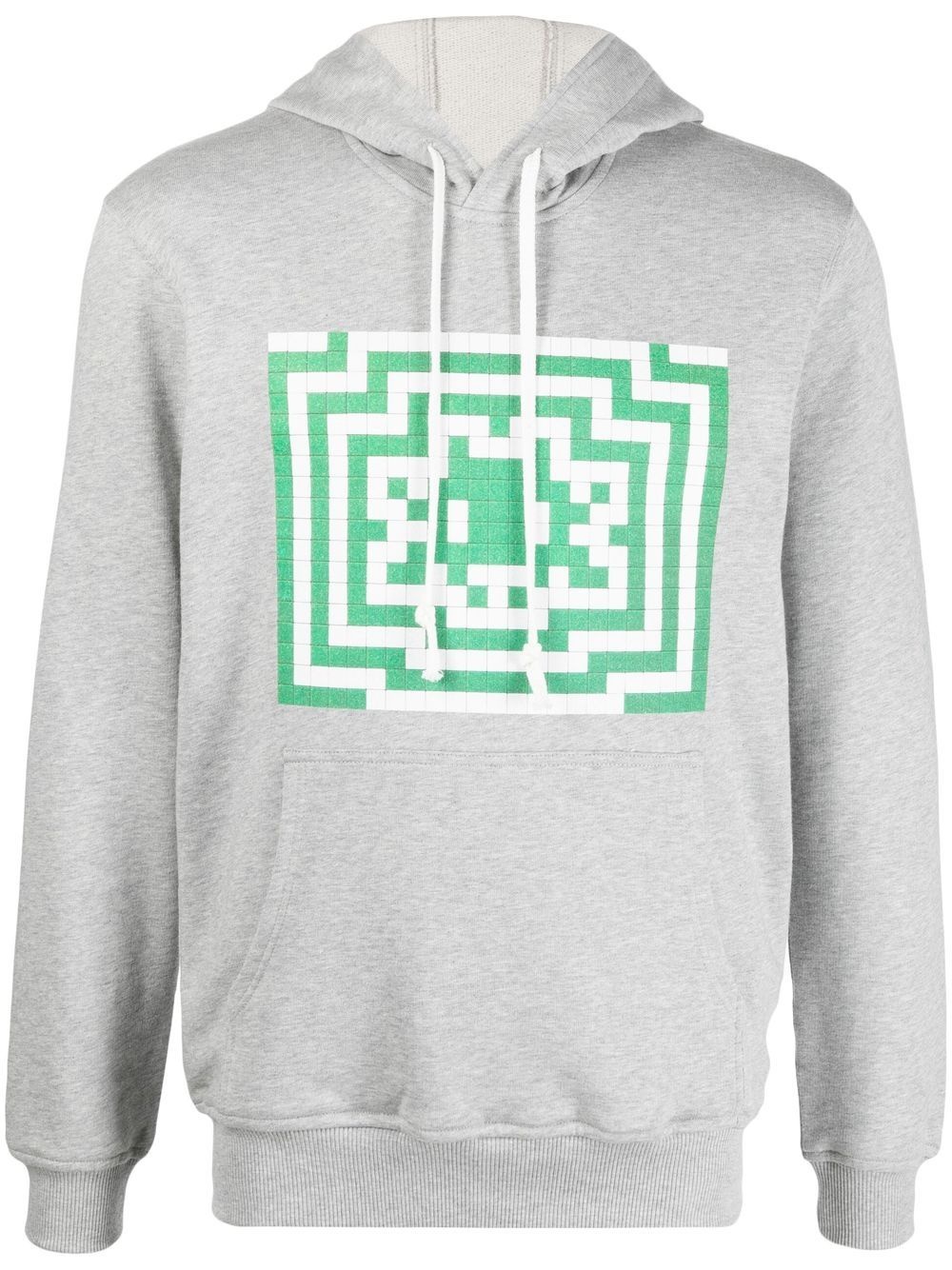 graphic-print drawstring hoodie - 1