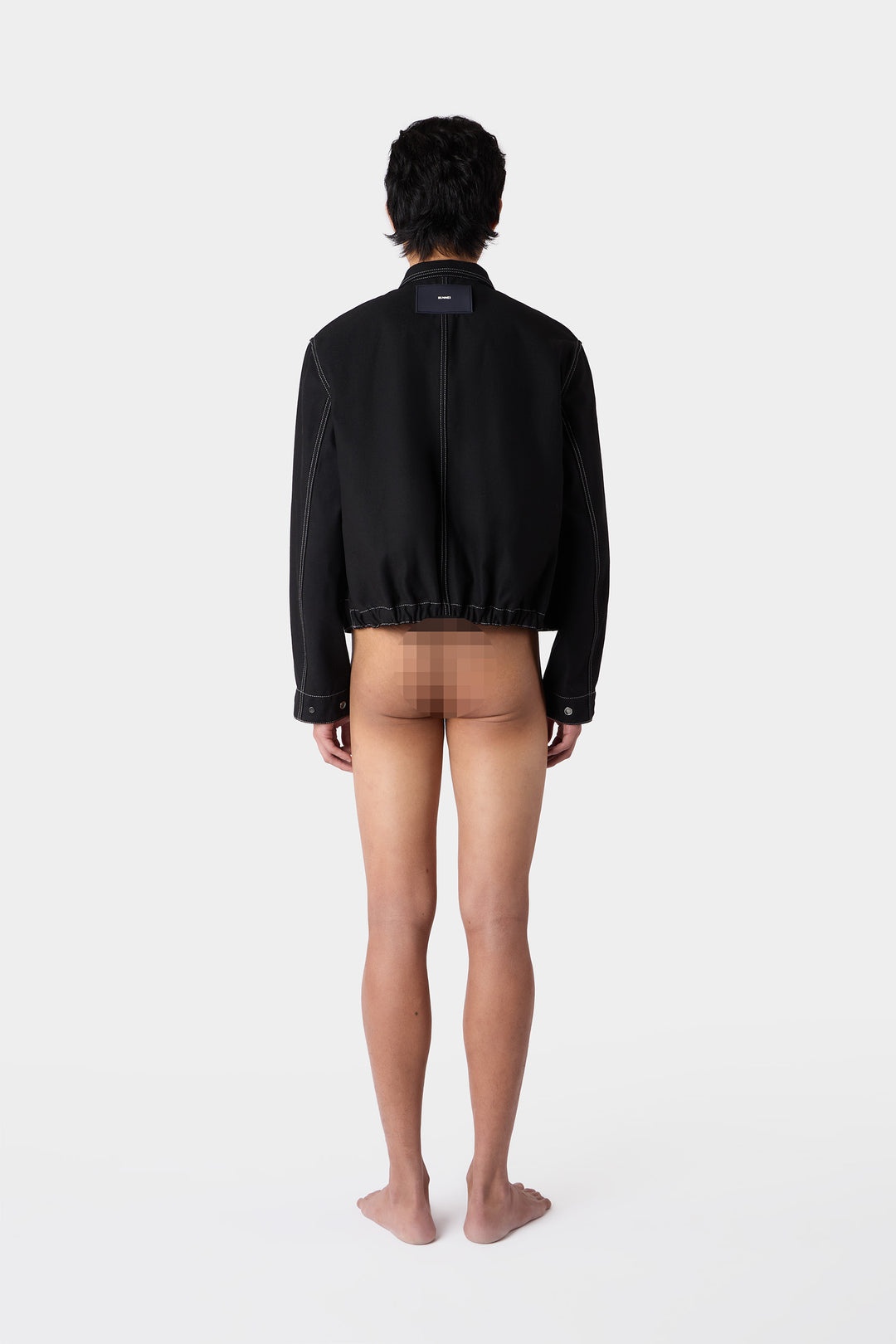 BOMBER / black & black stripes - 8