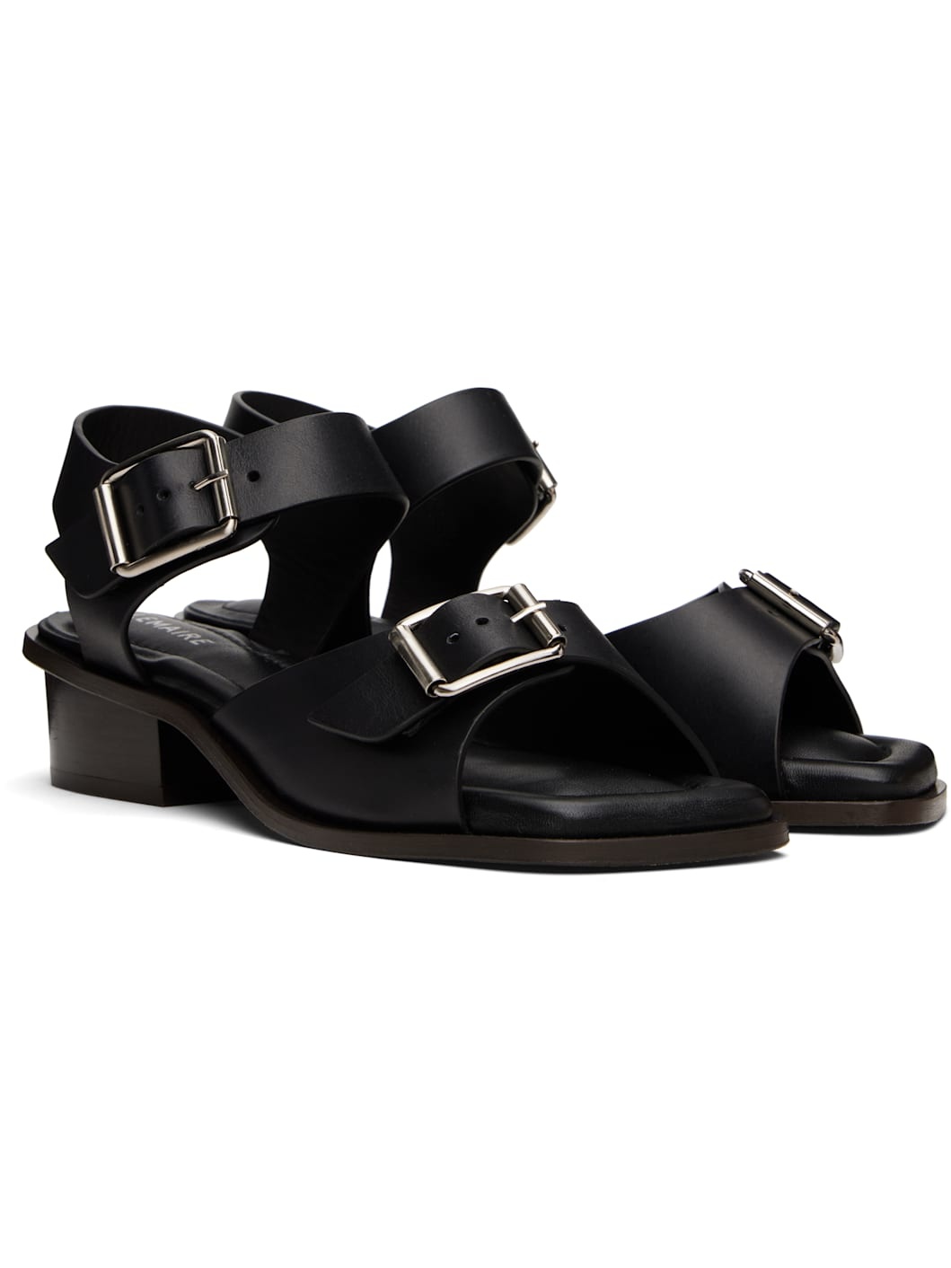 Black Square 35 Heeled Sandals - 4