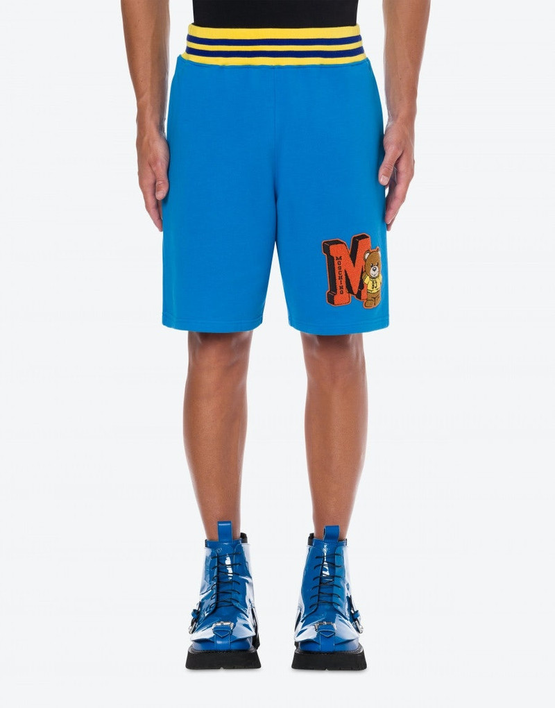 Moschino VARSITY TEDDY BEAR ORGANIC FLEECE BERMUDA SHORTS outlook