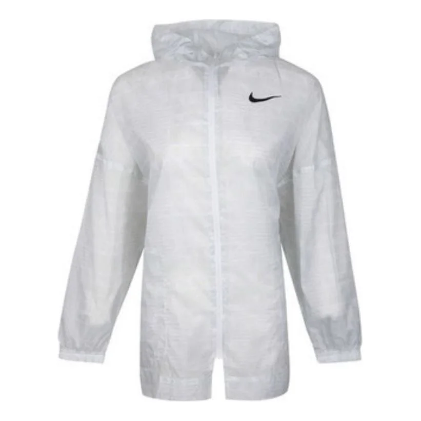 (WMNS) Nike Sportswear Woven Jacket Coat White CJ3039-100 - 1