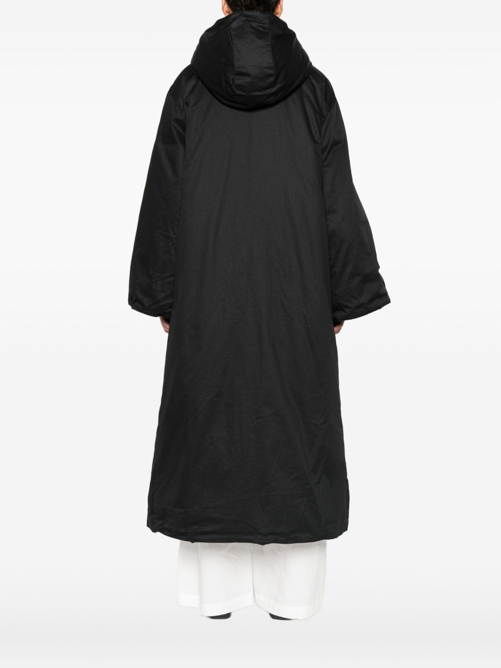 hooded zip-front coat - 4
