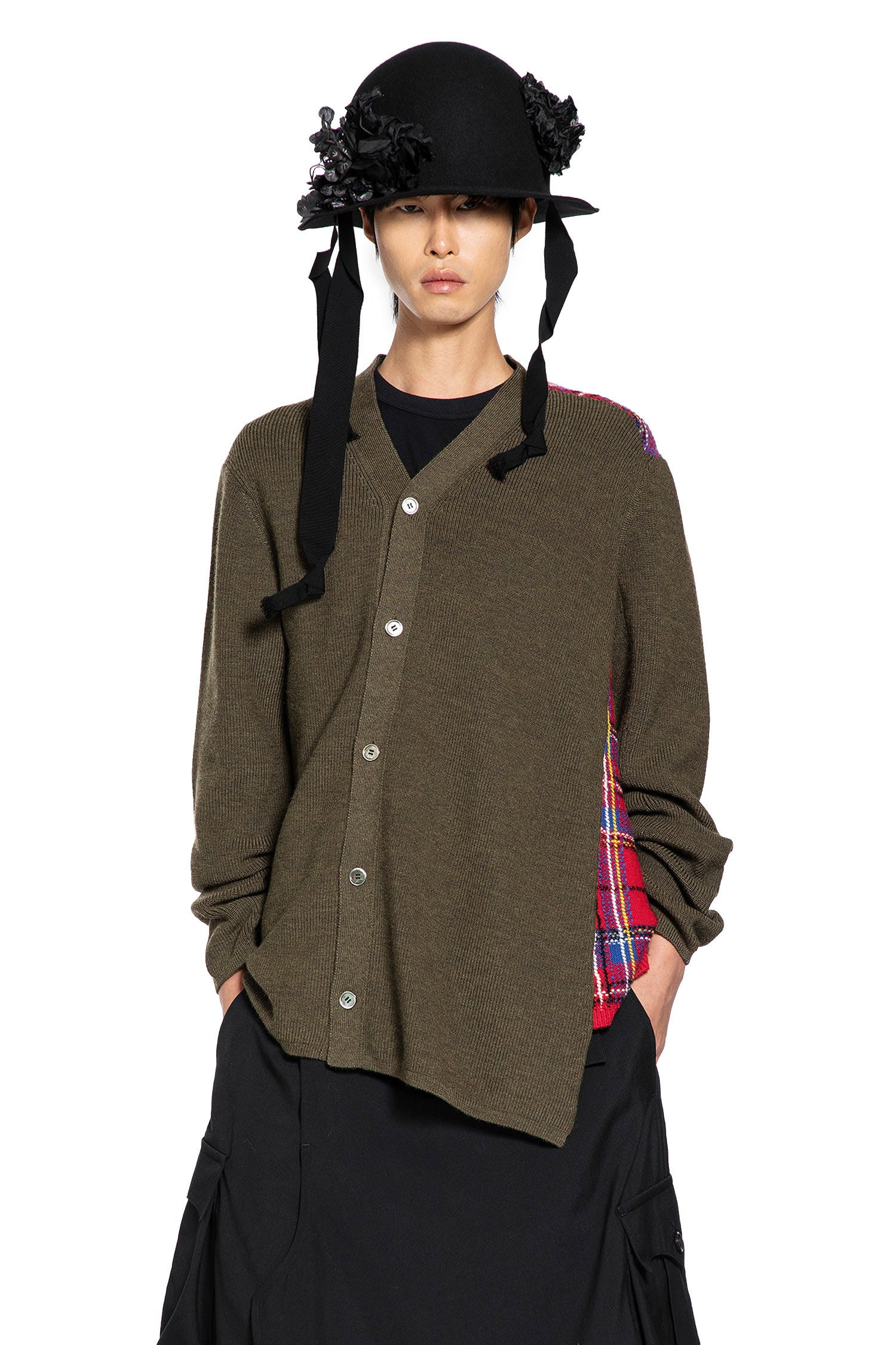 Asymmetric Paneled Sweater - 6