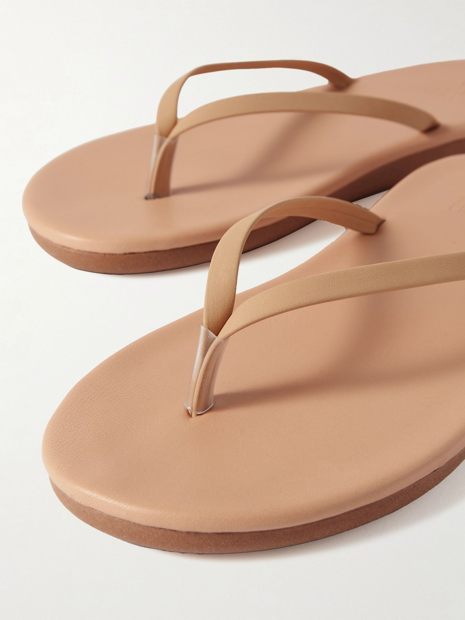 Saionara leather flip flops Tan - 4
