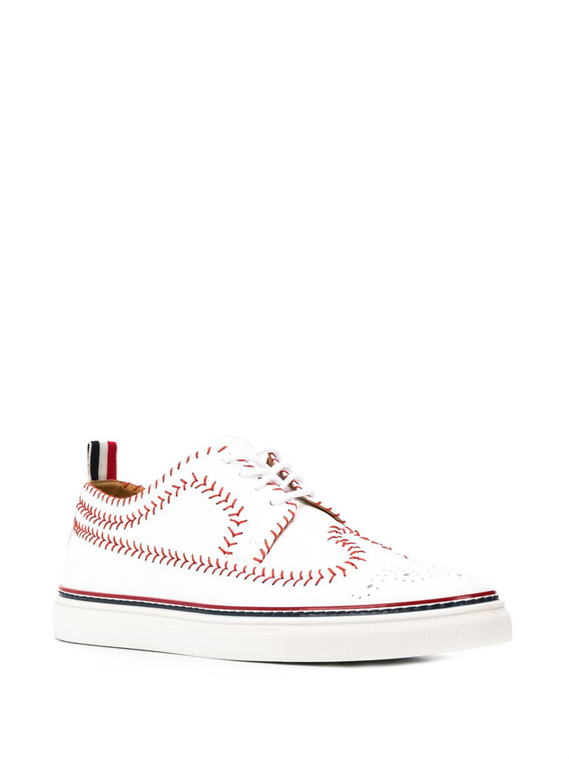 Thom Browne baseball stitching sneakers outlook