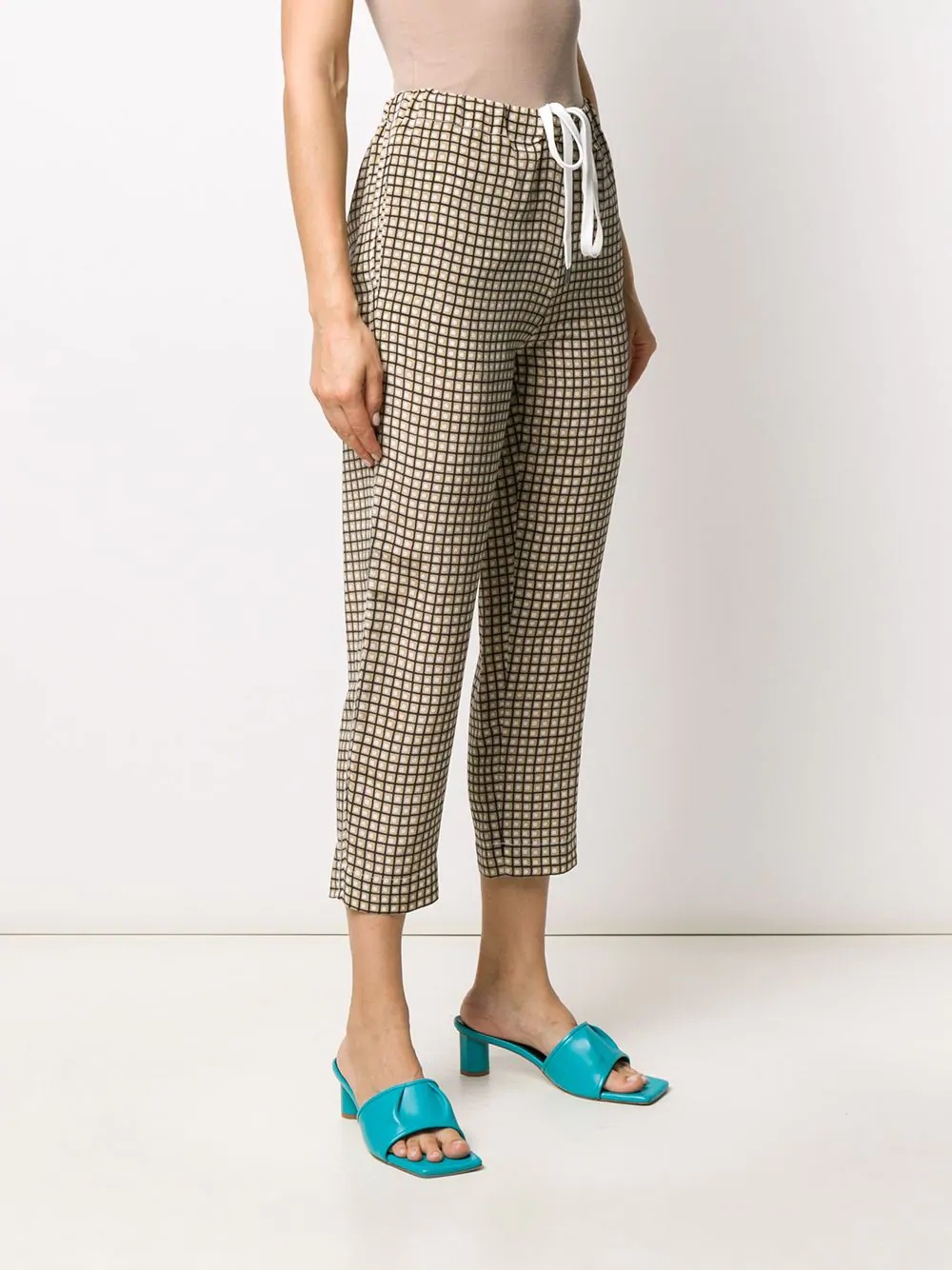 hive print cropped trousers - 3