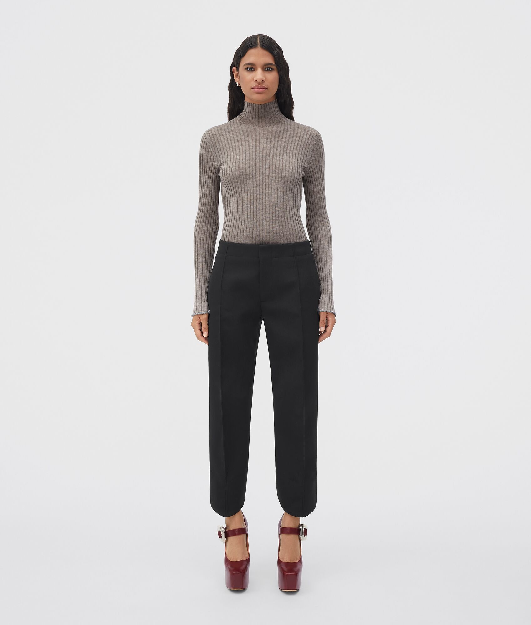 lightweight cashmere and silk ribbed jumper - 1