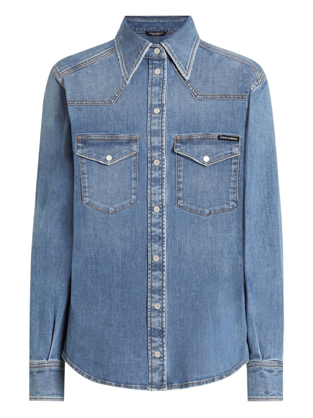 Denim cotton shirt - 1