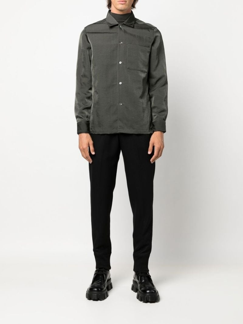 elasticated wool track pants - 2