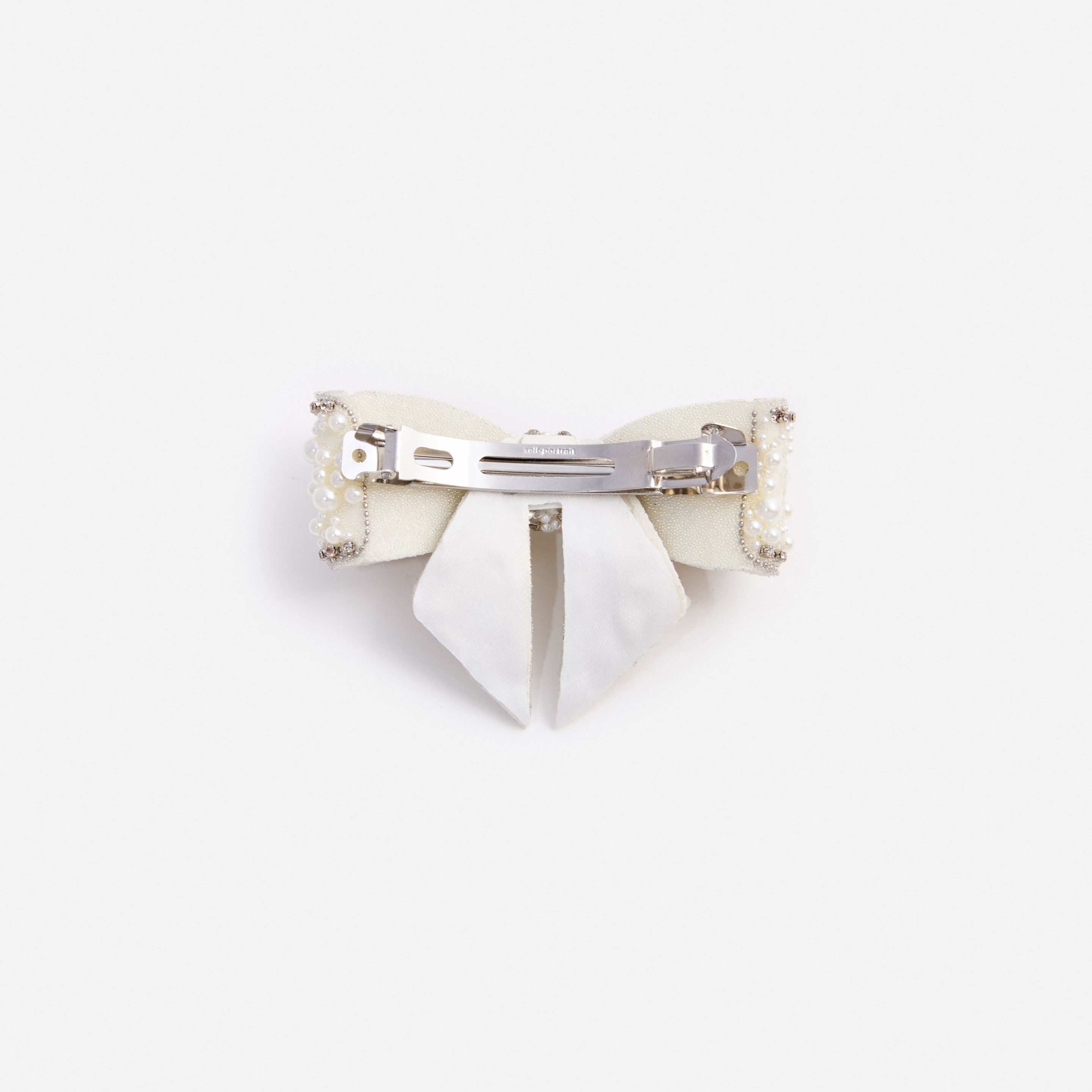 Pearl Crystal Bow Hairclip - 2