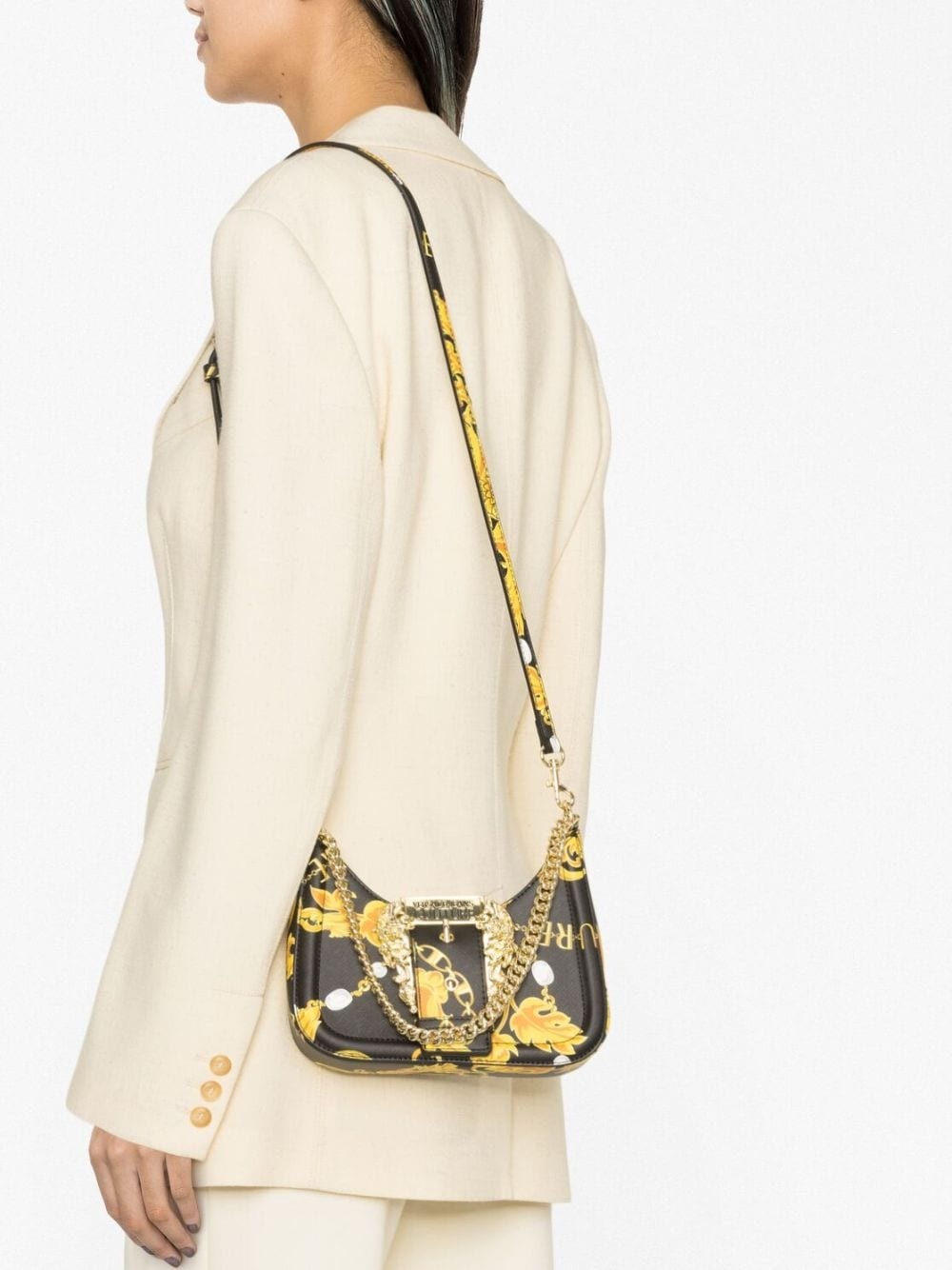 Chain Couture-print crossbody bag - 3
