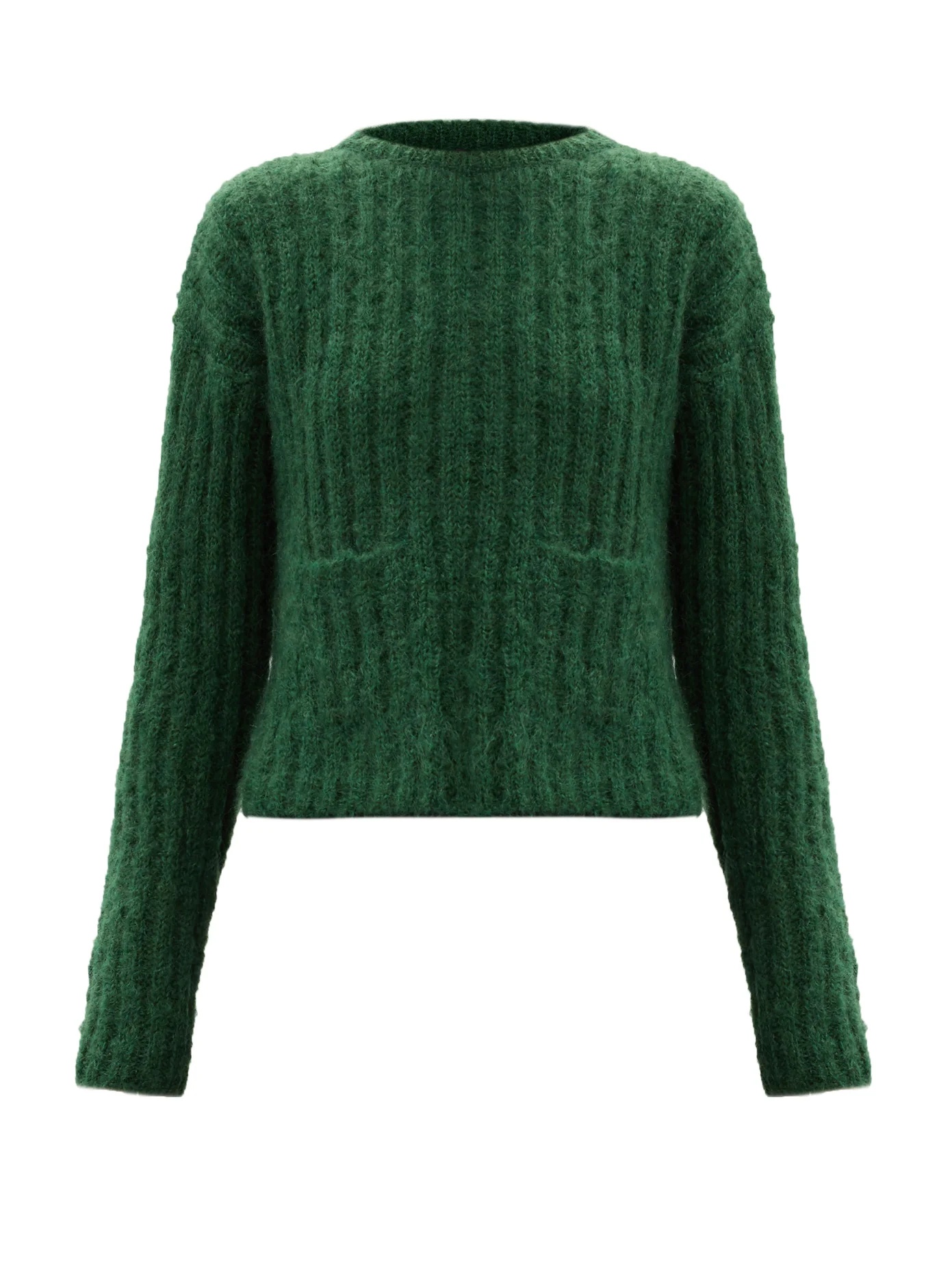 Ribbed mohair-blend sweater - 1