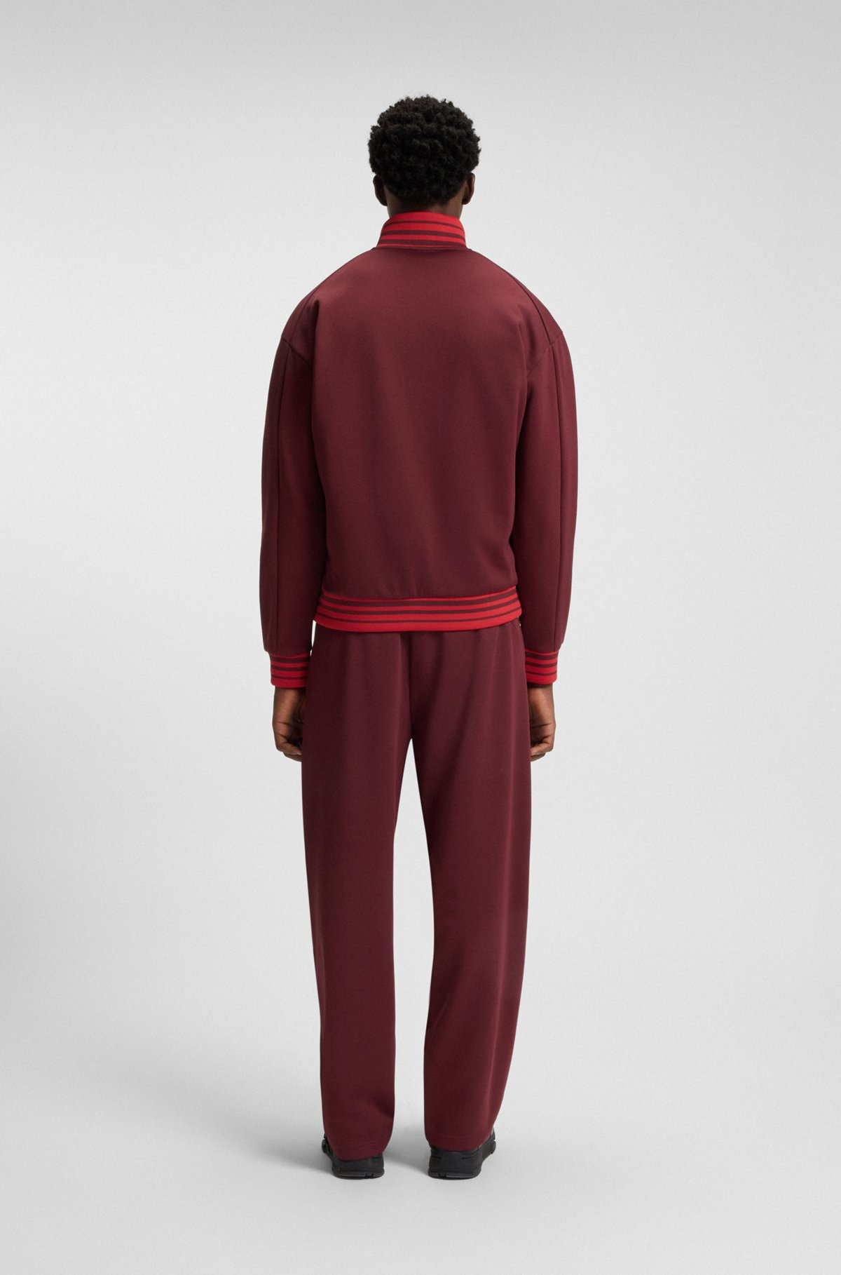 HUGO X RB ZIP-UP SWEATSHIRT WITH BULL-GRAPHIC LOGO - 5