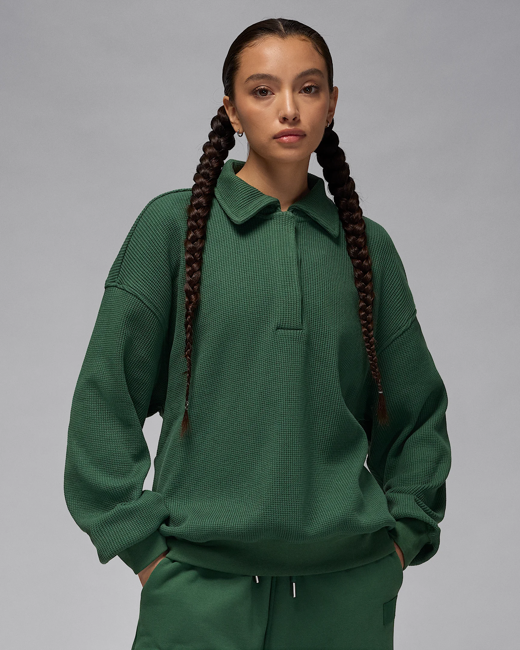 Jordan Flight Women's Long-Sleeve Waffle Top - 1