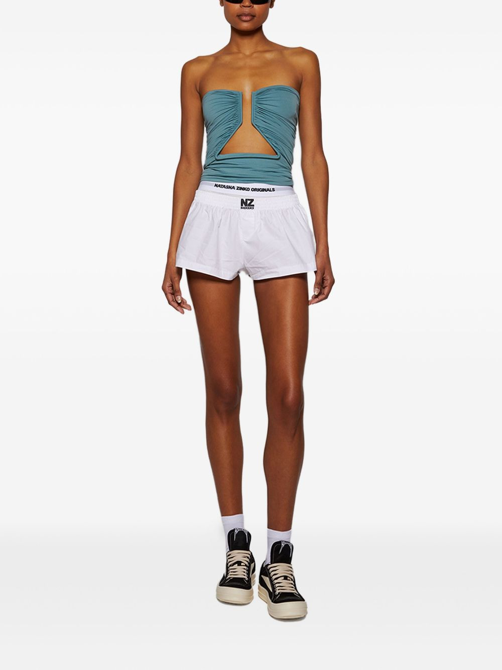 strapless top - 2