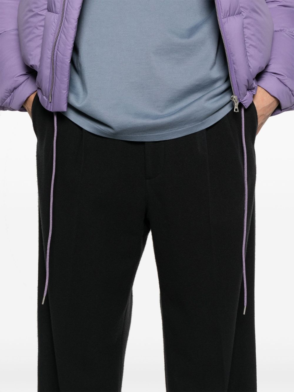 wool flannel trousers - 5