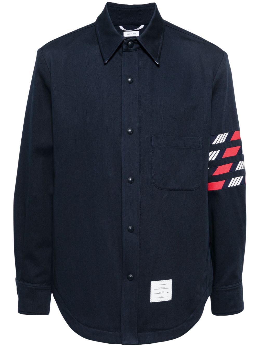 4-Bar cotton shirt jacket - 1
