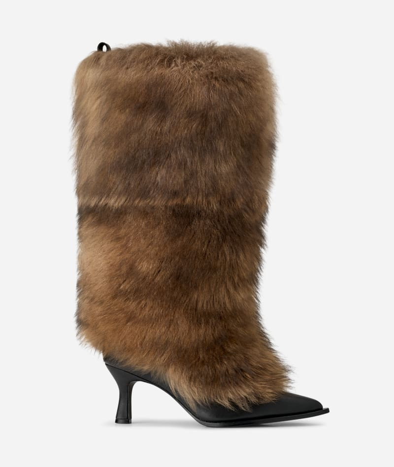 ® Women's ® Ambush Heel Sheepskin Boots in Brown 1