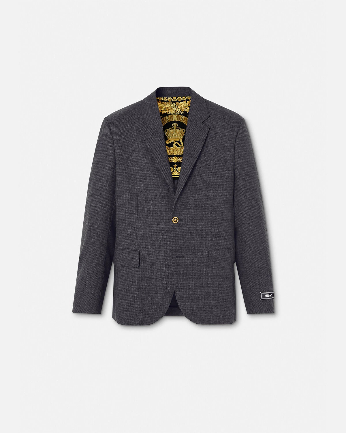Medusa Saddle Single-Breasted Blazer - 1